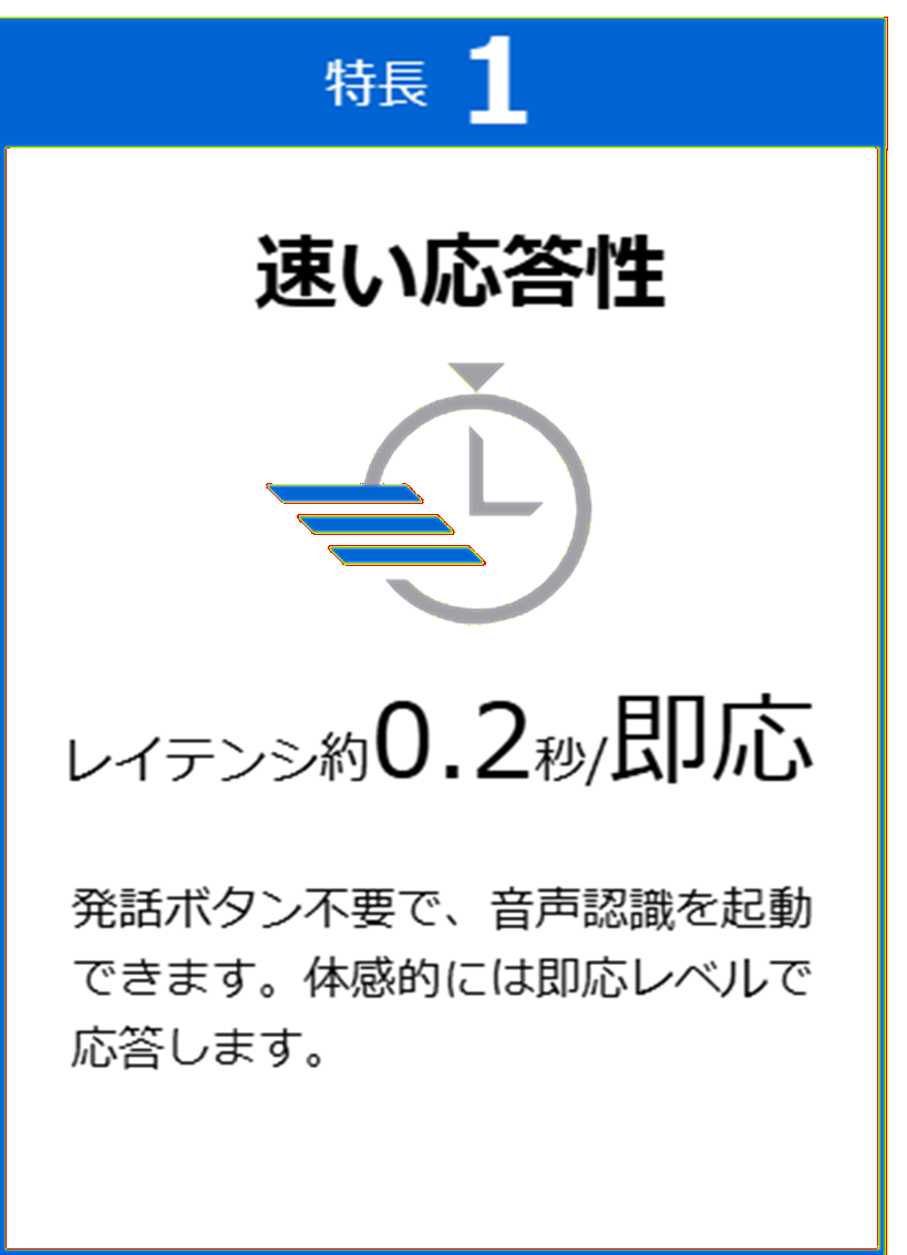 音声認識ミドルウェア ボイストリガー 特長1